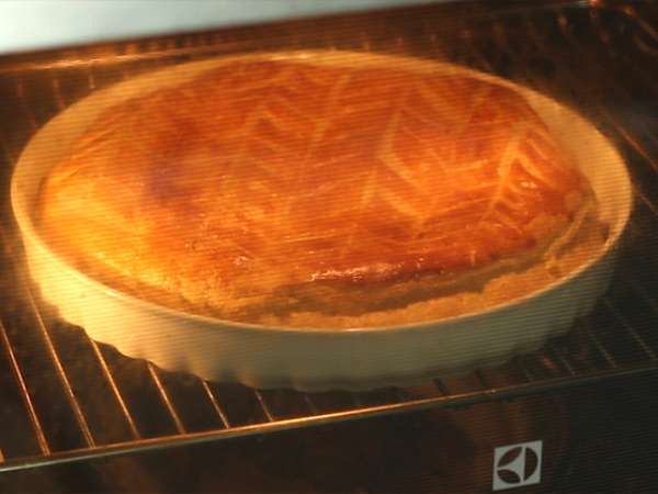 Frangipane málna pisztácia galette des rois - Előkészítés lépés 7