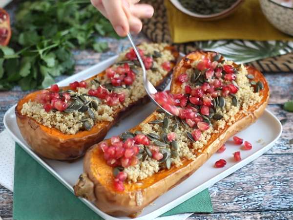 Butternut töltött quinoával és gránátalmával - Előkészítés lépés 4