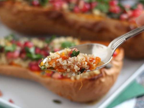 Butternut töltött quinoával és gránátalmával - Előkészítés lépés 5
