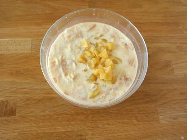Alma és karamell puding croissant-val - Előkészítés lépés 5
