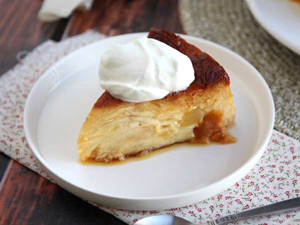 Alma és karamell puding croissant-val - Előkészítés lépés 9
