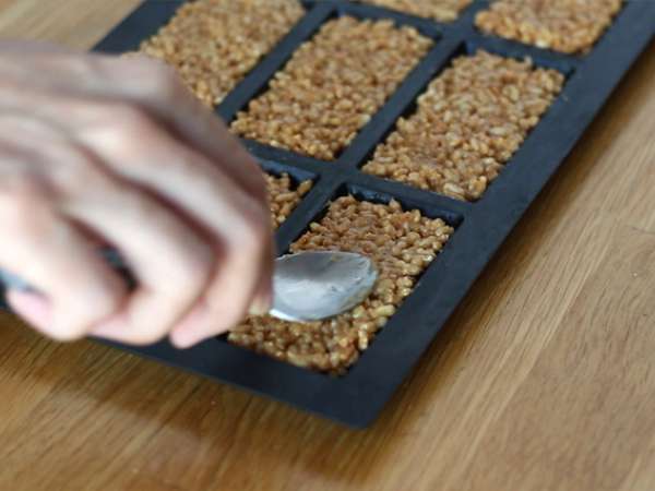Puffasztott rizs müzliszelet mogyoróval - Előkészítés lépés 6
