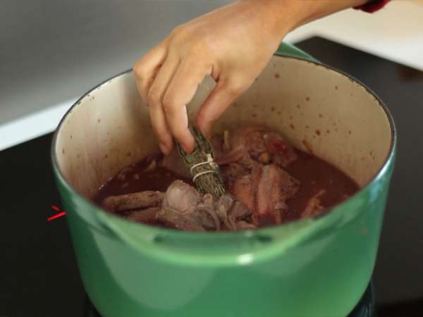 Coq au vin - Előkészítés lépés 3