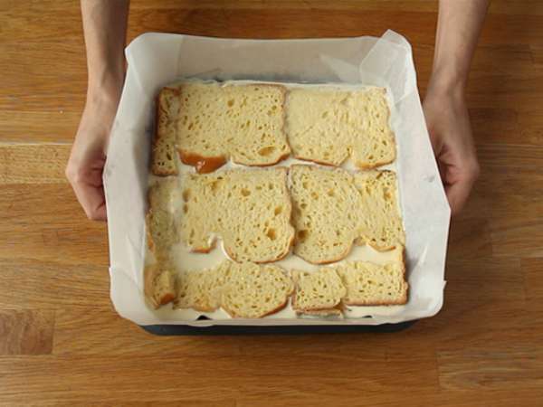 Cheesecake és francia pirítós sajttorta rudak (francia pirítós sajttorta rudak) - Előkészítés lépés 6