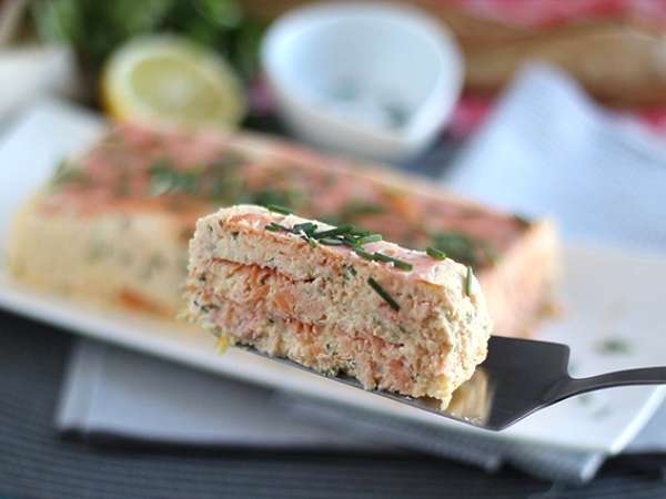 Friss lazac és füstölt lazac terrine - Előkészítés lépés 5