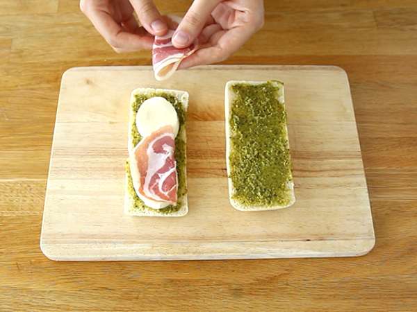 Olasz stílusú panini - Előkészítés lépés 3