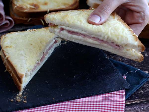 Gourmet croque-monsieur béchamel mártással - Előkészítés lépés 5