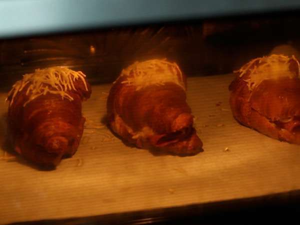 Sonkás-sajtos croissant - Előkészítés lépés 4