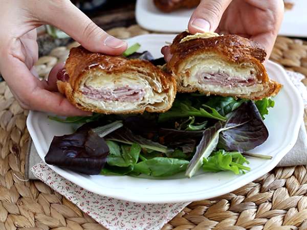 Sonkás-sajtos croissant - Előkészítés lépés 5