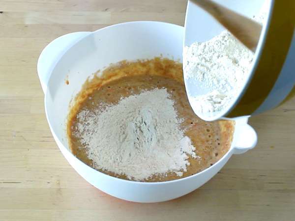 Sárgarépa piskóta sajttorta töltelékkel - Előkészítés lépés 4