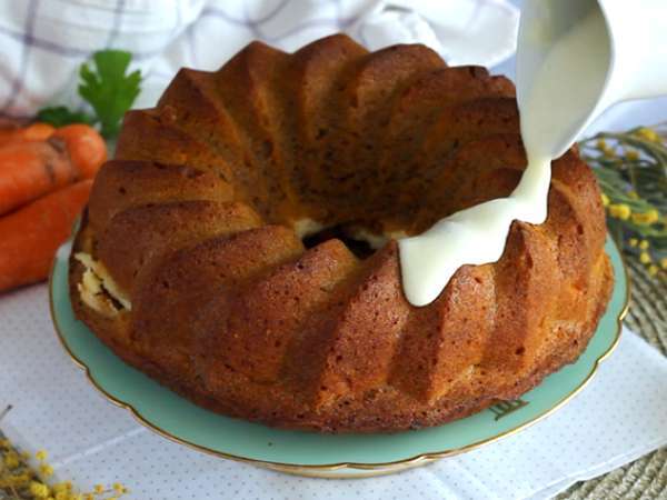 Sárgarépa piskóta sajttorta töltelékkel - Előkészítés lépés 9