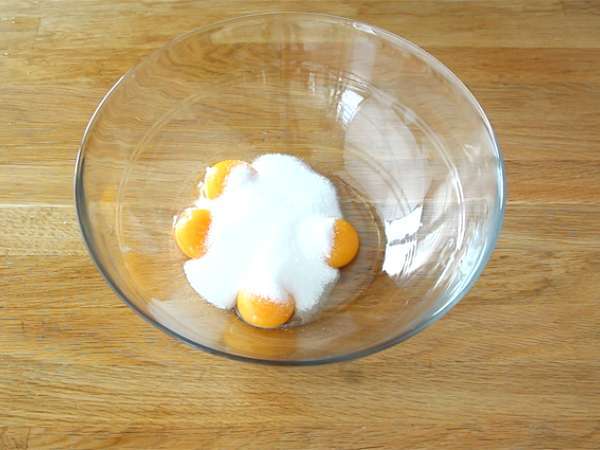 Rétegtorta eperrel és mascarpone krémmel - Előkészítés lépés 1