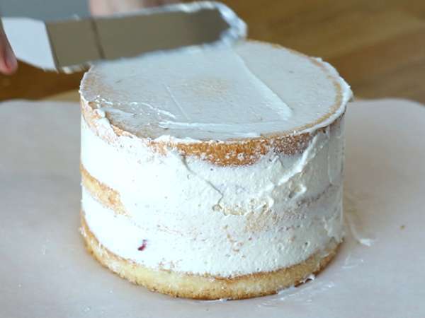 Rétegtorta eperrel és mascarpone krémmel - Előkészítés lépés 9