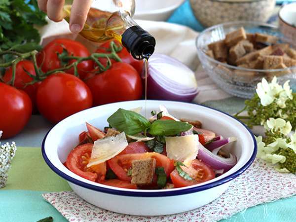 Panzanella saláta - Előkészítés lépés 2