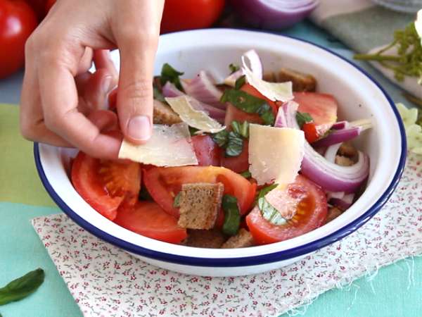Panzanella saláta - Előkészítés lépés 3