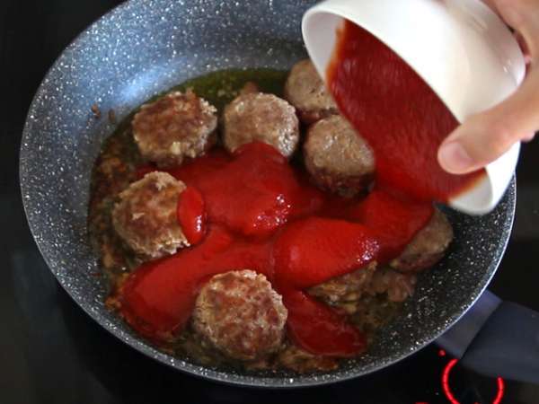 Borjúhúsgombóc mozzarellával töltve - Előkészítés lépés 6