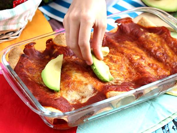 Csirke Enchiladas chili mártással - Előkészítés lépés 7
