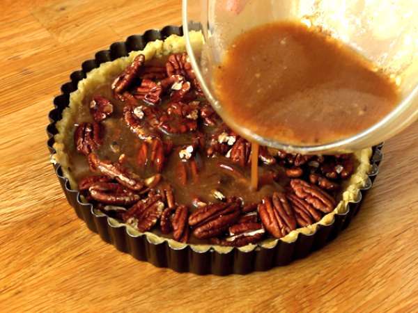 Pekándiós pite. Pekándiós pite - Előkészítés lépés 6