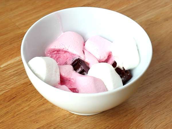 Csokoládé popcorn és mályvacukor - Előkészítés lépés 3