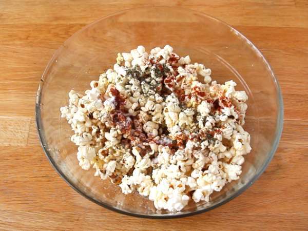 Pizza ízesítésű popcorn - Előkészítés lépés 4