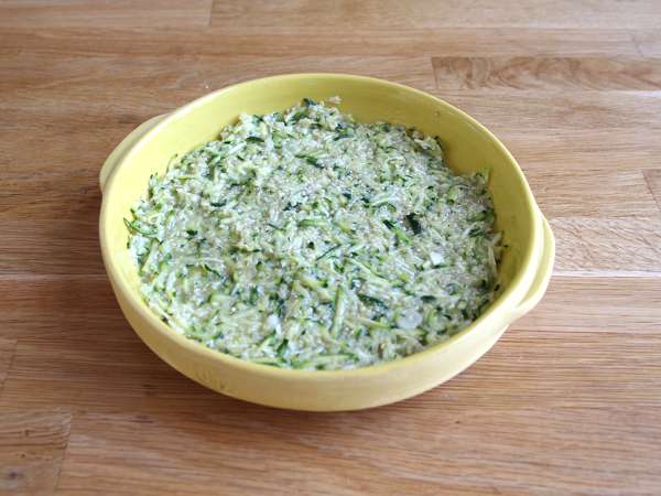 Cukkini és quinoa omlett - Előkészítés lépés 4