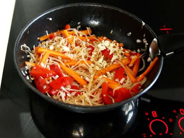 Pad thai tofuval - Előkészítés lépés 5