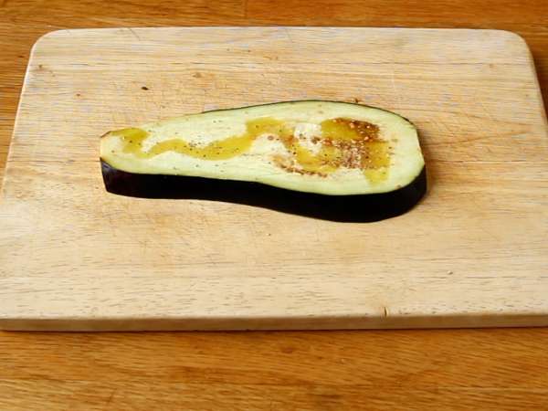 Padlizsán parmigiana tekercsek - Előkészítés lépés 1