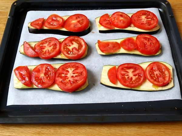 Padlizsán parmigiana tekercsek - Előkészítés lépés 2