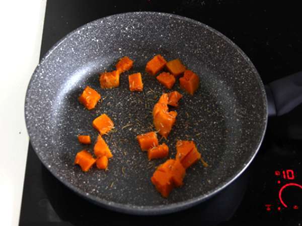 Butternut ricotta és tojás szendvicsek - Előkészítés lépés 1