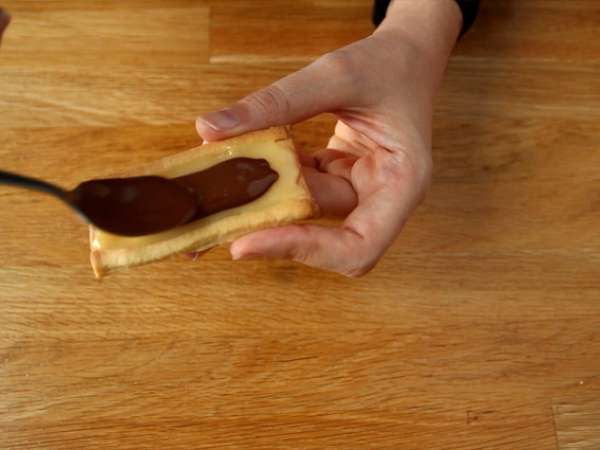 Karamellás és tejcsokoládés twix kekszek - Előkészítés lépés 9