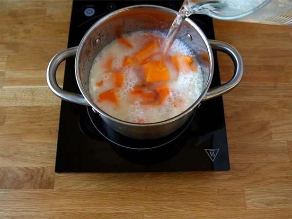 Butternut és korall lencseleves - Előkészítés lépés 1