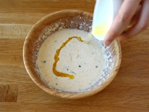 Burgonyás gofri - Gofri szendvics füstölt lazaccal és fromage frais-val - Előkészítés lépés 3