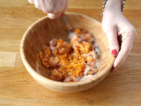 Butternut crumble mogyoróval - Előkészítés lépés 2