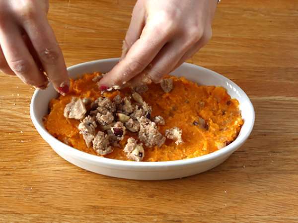 Butternut crumble mogyoróval - Előkészítés lépés 4