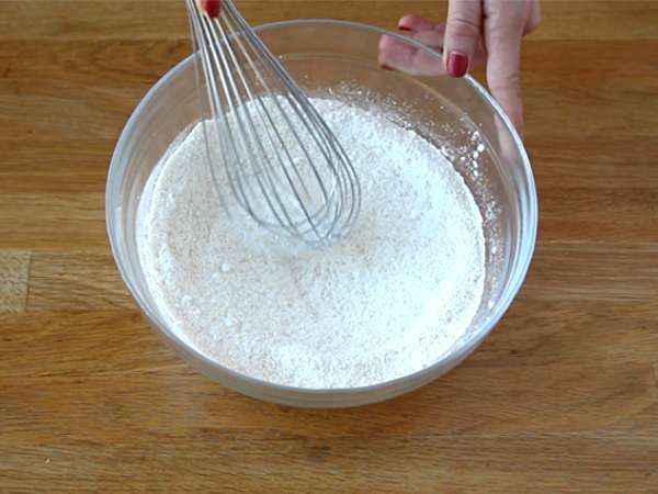 Csokoládé szív muffinok - Vegán és gluténmentes - Előkészítés lépés 1