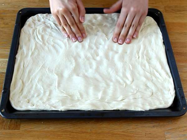 Focaccia virágok - focaccia art - Előkészítés lépés 4