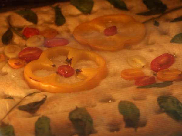 Focaccia virágok - focaccia art - Előkészítés lépés 9