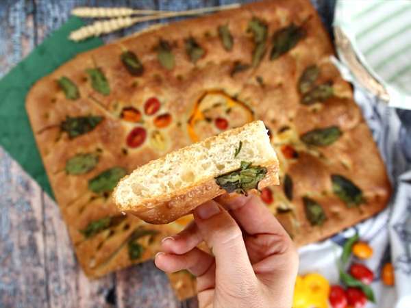 Focaccia virágok - focaccia art - Előkészítés lépés 10