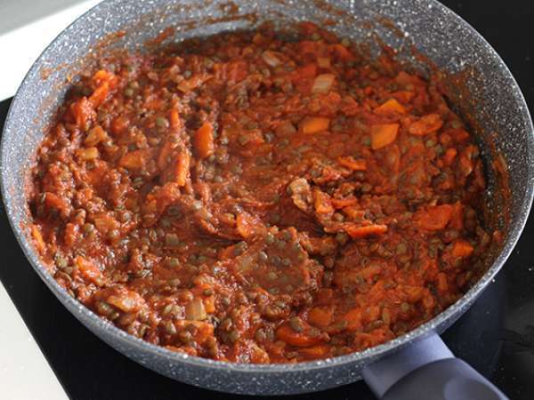 Vegetáriánus spagetti bolognese! - Előkészítés lépés 3