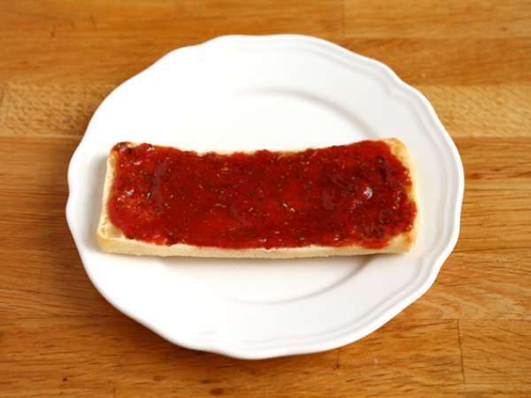 Chorizo és emmentáli panini - Előkészítés lépés 1