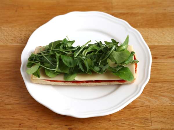 Chorizo és emmentáli panini - Előkészítés lépés 3