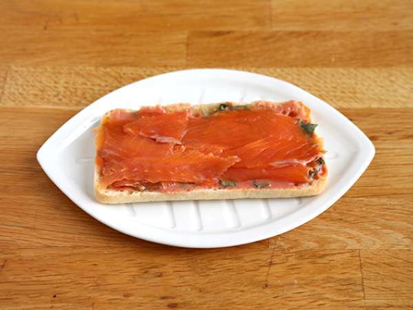 Lazac, mozzarella és kapros panini - Előkészítés lépés 2