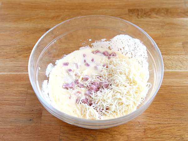 Zsírszegény sonkás, sajtos, joghurtos quiche! - Előkészítés lépés 1