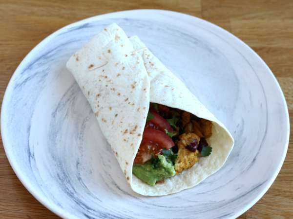 Vegetáriánus fajitas texturált szójafehérjével - Előkészítés lépés 5