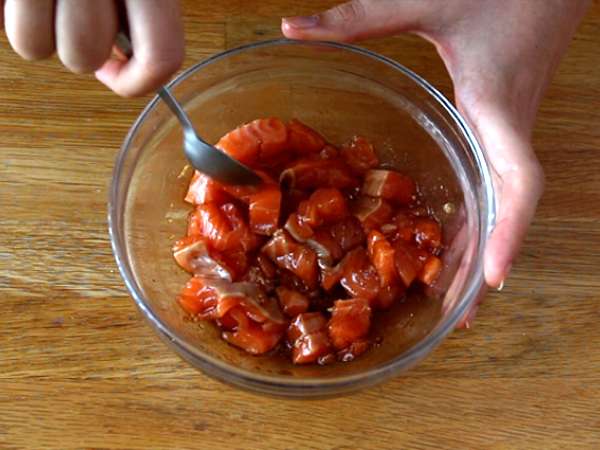 Poké tál lazaccal - Előkészítés lépés 4