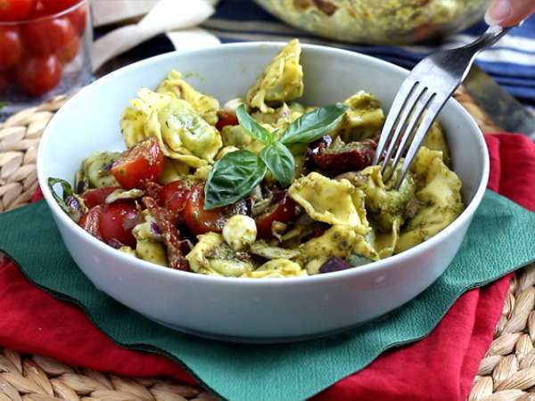 Tortellini és pesto saláta - Előkészítés lépés 5