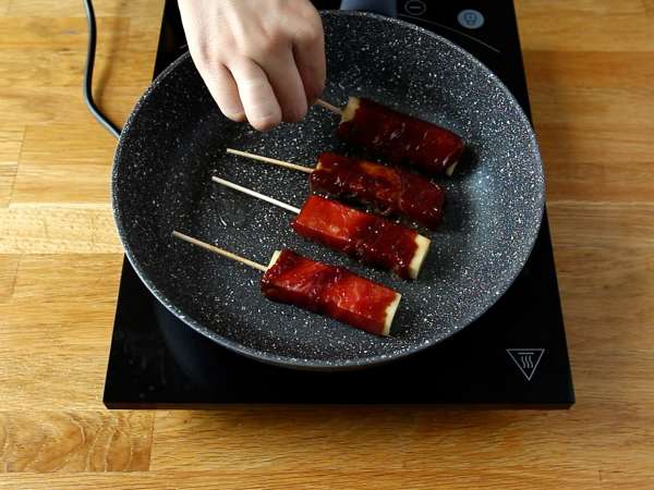 Yakitori marhahús kebab sajttal - Előkészítés lépés 7
