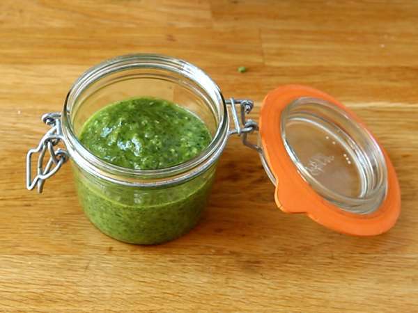 Házi zöld pesto - pesto alla genovese - Előkészítés lépés 3