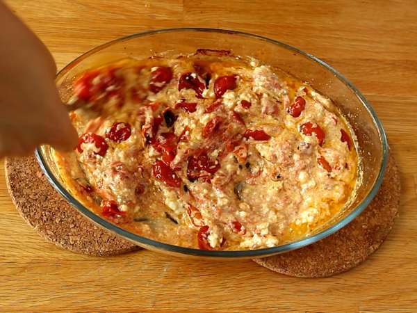Tagliatelle feta cseresznyeparadicsom - sült feta tészta - Előkészítés lépés 6