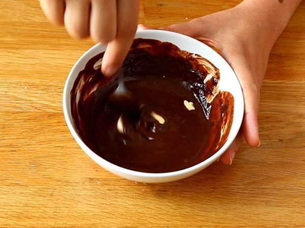 Csokoládé tigris sütemény - ropogós ganache - Előkészítés lépés 7